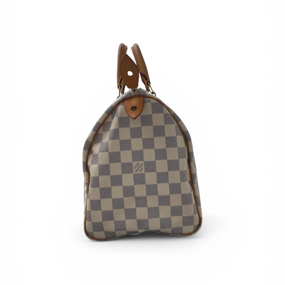 AUTHENTIC Louis Vuitton: Speedy 30 Damier Azur - Picture 4 of 16